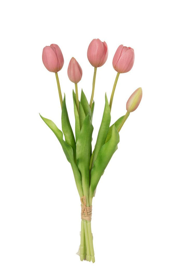 Boeket Tulpen 5 Stuks Pu Roze Medium - Florismoo