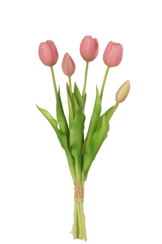 Boeket Tulpen 5 Stuks Pu Roze Medium - Florismoo