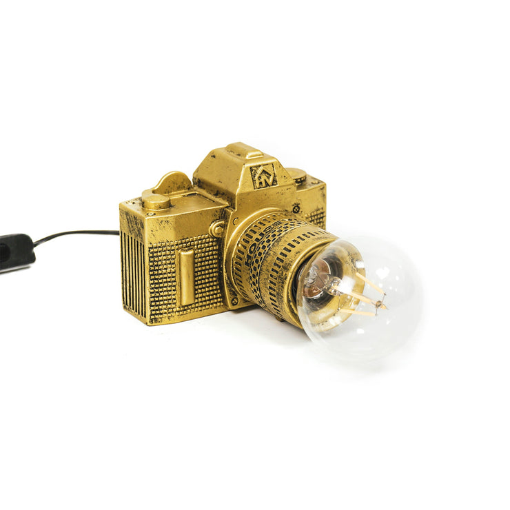 HV Camera Lamp - 15x12cm - Goud