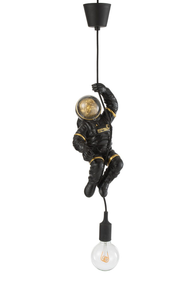 Hanglamp Astronaut Poly Zwart/Goud