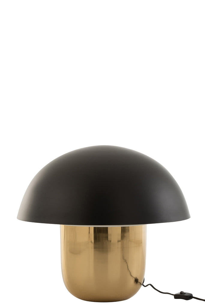 Lamp Paddestoel IJzer Zwart/Goud Large