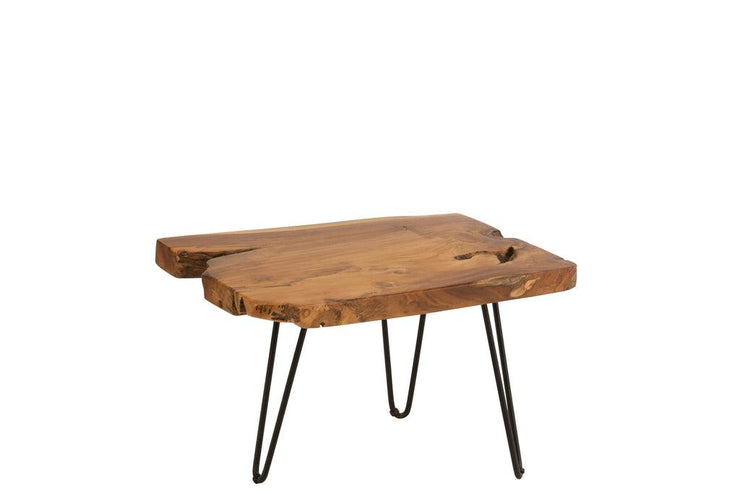 Sidetable Onregelmatig Teakhout Bruin - Florismoo