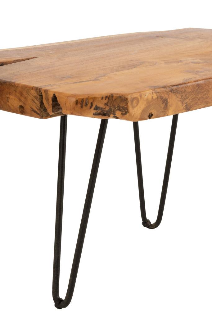 Sidetable Onregelmatig Teakhout Bruin - Florismoo