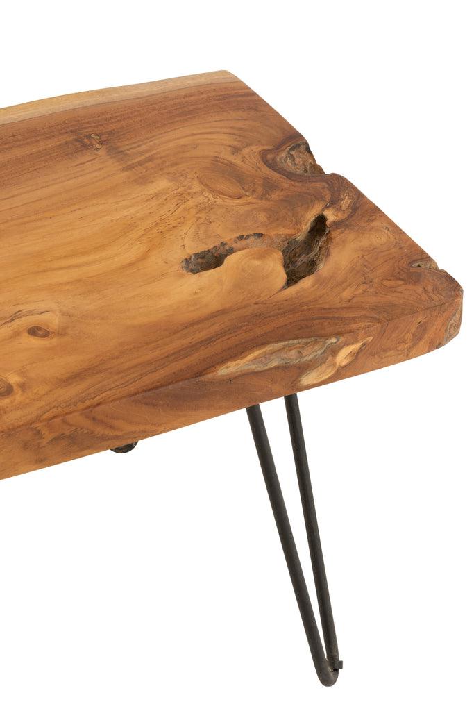 Sidetable Onregelmatig Teakhout Bruin - Florismoo